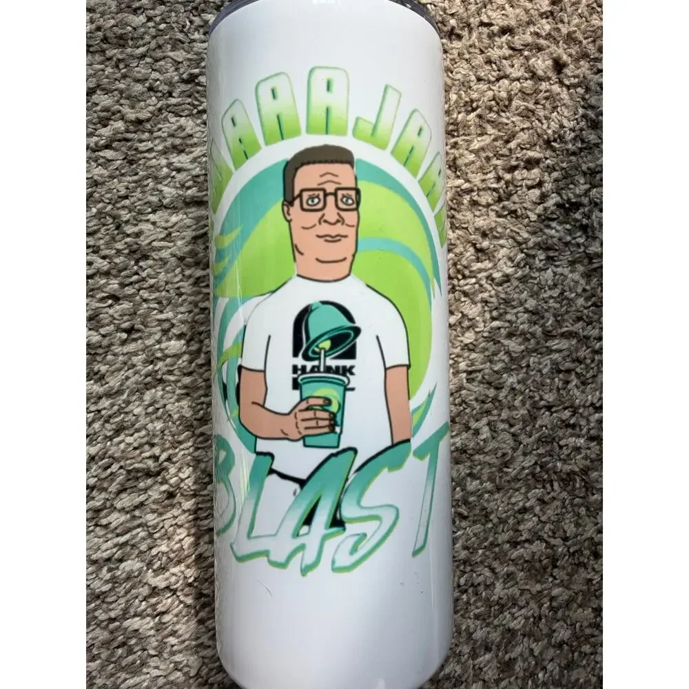 Hank Hill Baha Blast Tumbler 20oz Stainless Steel King of the Hill Meme Cup